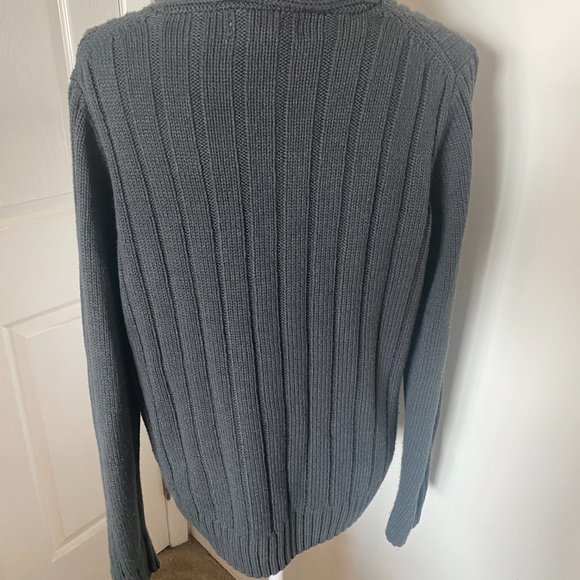 INC International Concepts Gray Cowl Neck Cable Knit Sweater XL - Picture 4 of 5